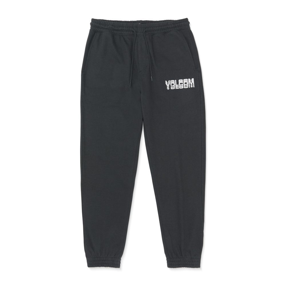 Volcom Men's Cement Fleece Jogger Sweatpant, Washed Black Heather, X-Large